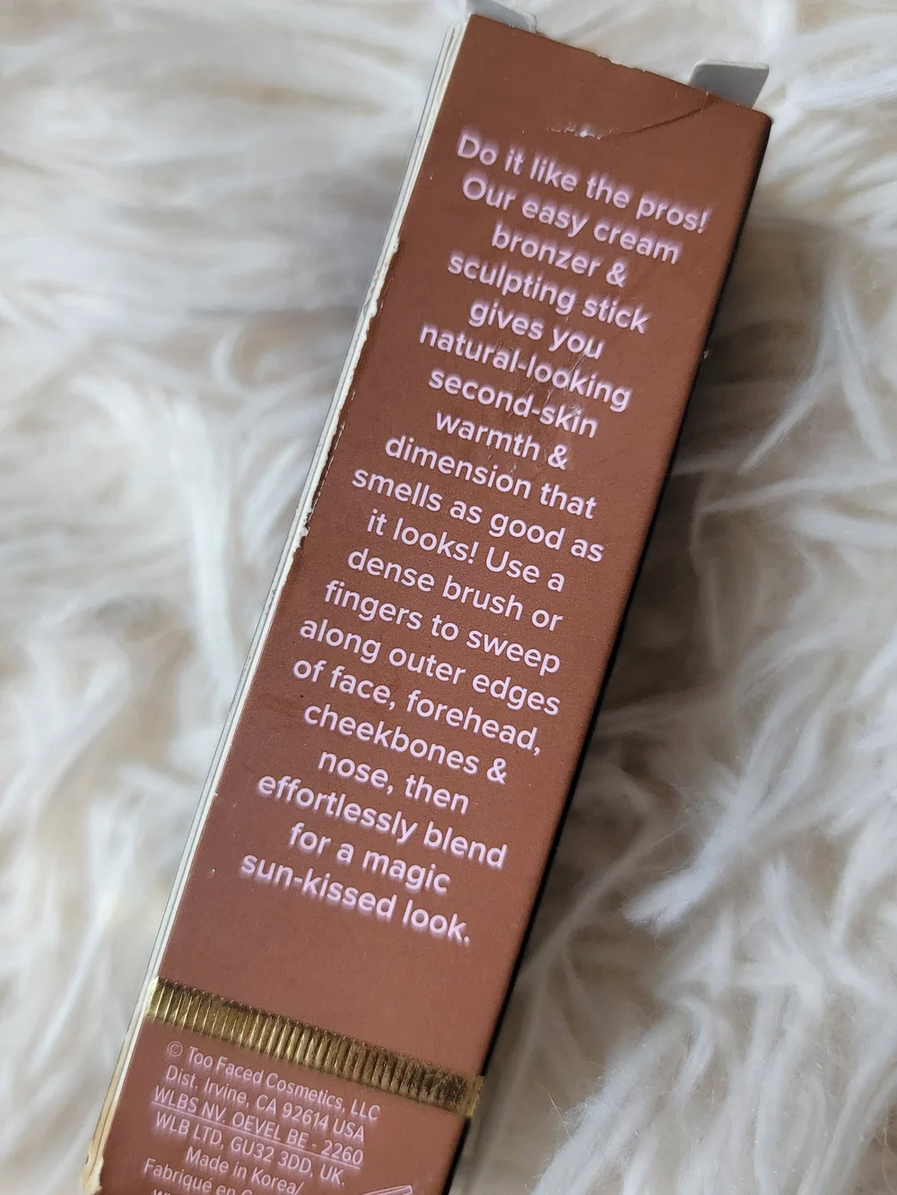 New Too Faced Chocolate Soleil Melting Bronzing & Sculpting Stick - Brown